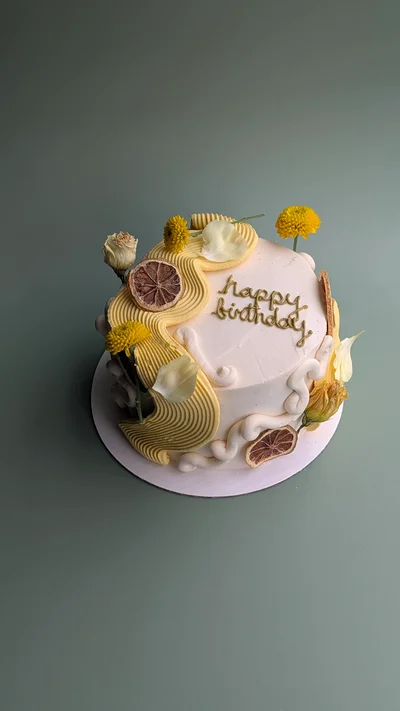 Whimsical Lemon - 6 Inch 2 Layer