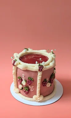 Detailed Strawberry Mini-Cake