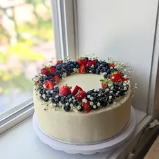 Wedding Cake: Vanilla Bean, Local Berries