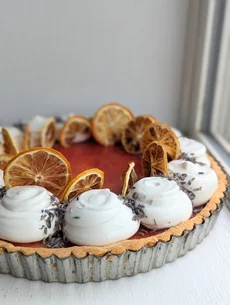 Blood Orange Lavendar Tart
