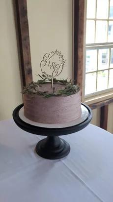 Rustic Ribbon Cake